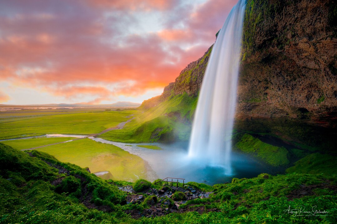Fine Art Photography Print Seljalandsfoss Waterfall, Iceland - Etsy