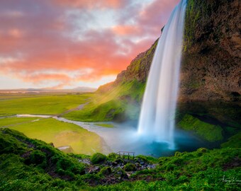 Fine Art Photography Print - Seljalandsfoss Waterfall, Iceland