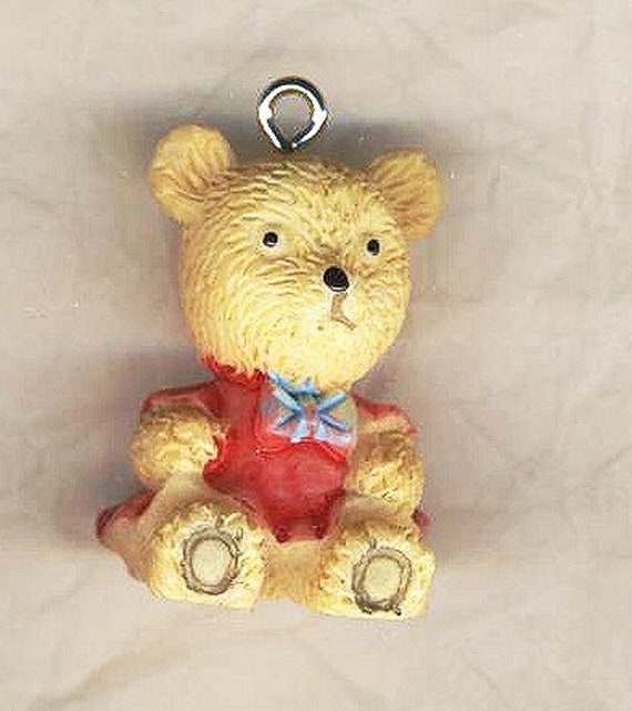 Teddy Bear Pendants, Teddy Bear With Bow Tie, 3 Colors to Choose From,  Children\'s Jewelry or Kawaii Key Ring - Etsy