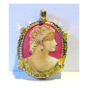 Camée En Plâtre Profil Masculin - XIXème Siècle, Pièce Ancienne