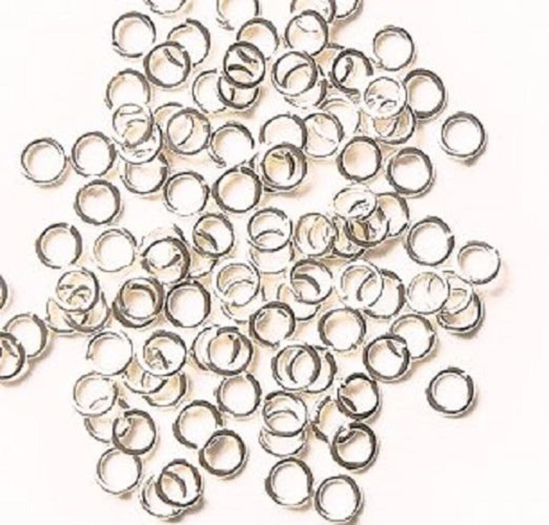 vand blomsten Disco Munk 5 Mm Open Rings in Light Silver 50 Pieces Primers Assembly - Etsy