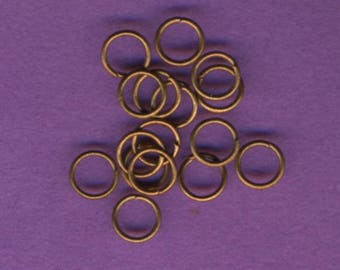 Copper open rings, 5 mm, 50 pieces, liquidation, junction rings, findings, supplies for creating costume jewelry