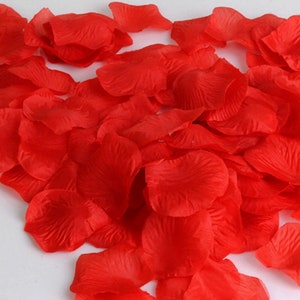 Pétales de roses multicolores, couleur au choix: blanc, prune ou rouge, 100 pièces pour table de fête, embellissement, couture ou décoration