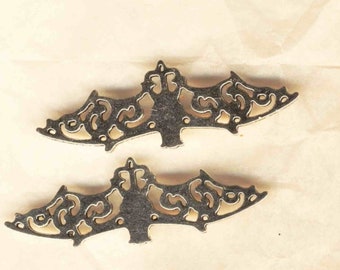 Chauve-souris, connecteurs de métal filigrané de 68 mm, quatre couleurs au choix, pour toute création de bijoux, fournitures, Halloween