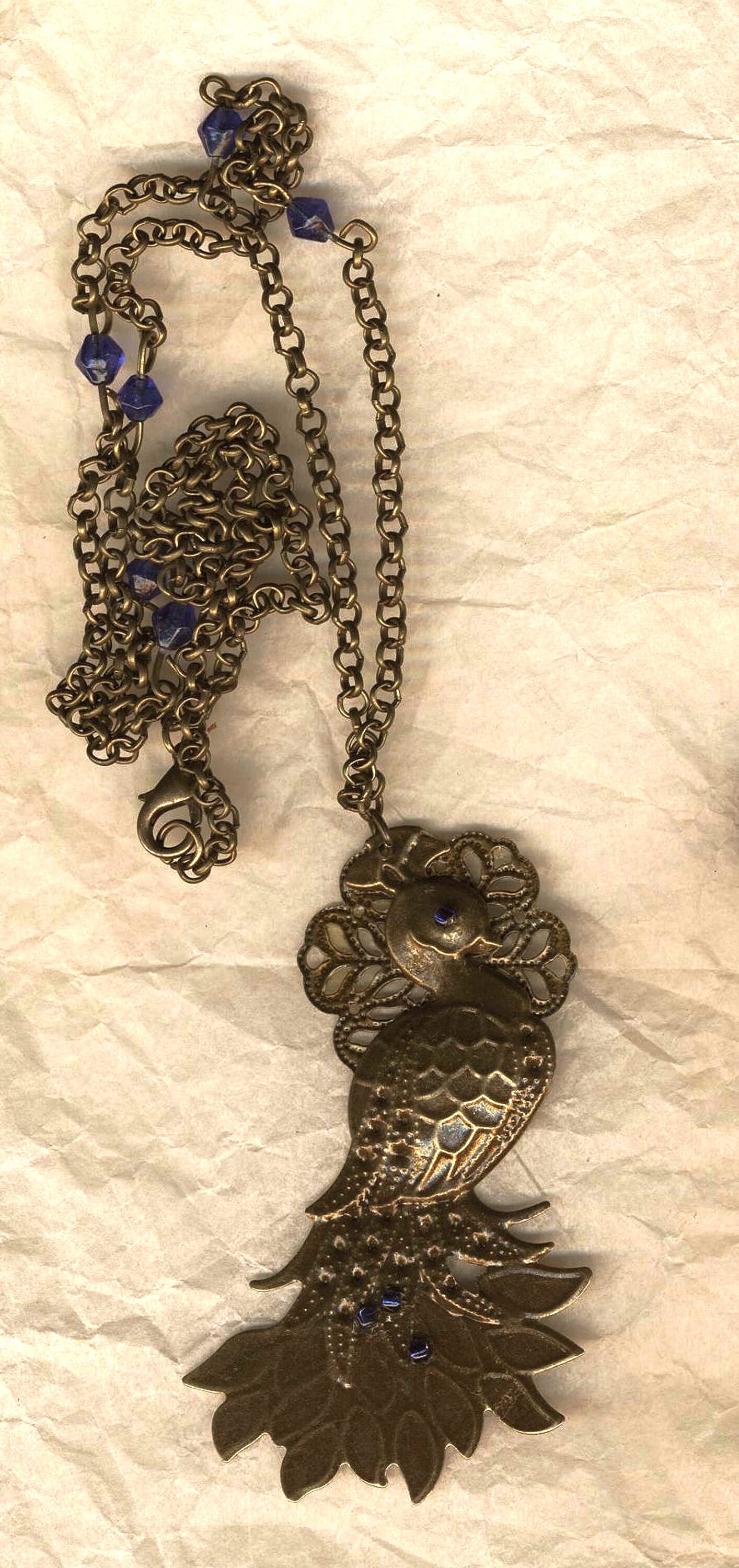 Collana Lunga con Cuore Blu in Vetro di Murano e Argento 925 - Linea