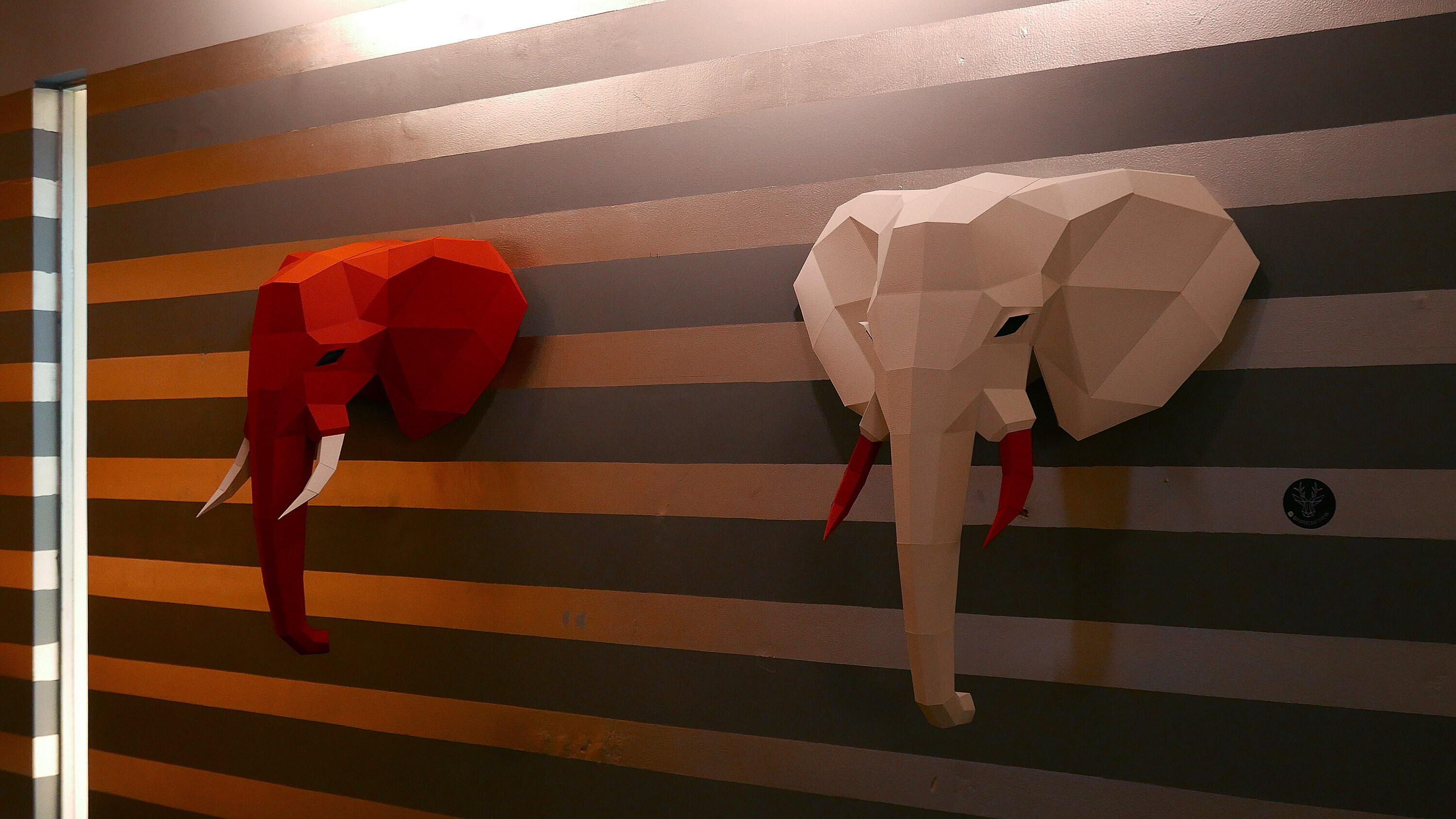 Slon Papercraft Elephant Pepakura 3d Low Poly Paper Sculpture Etsy In
