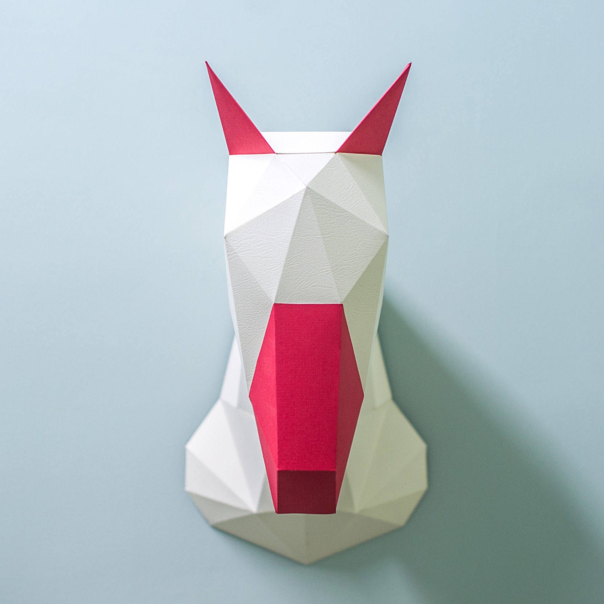 Papercraft unicorn horse shield. symmetrical . for home | Etsy
