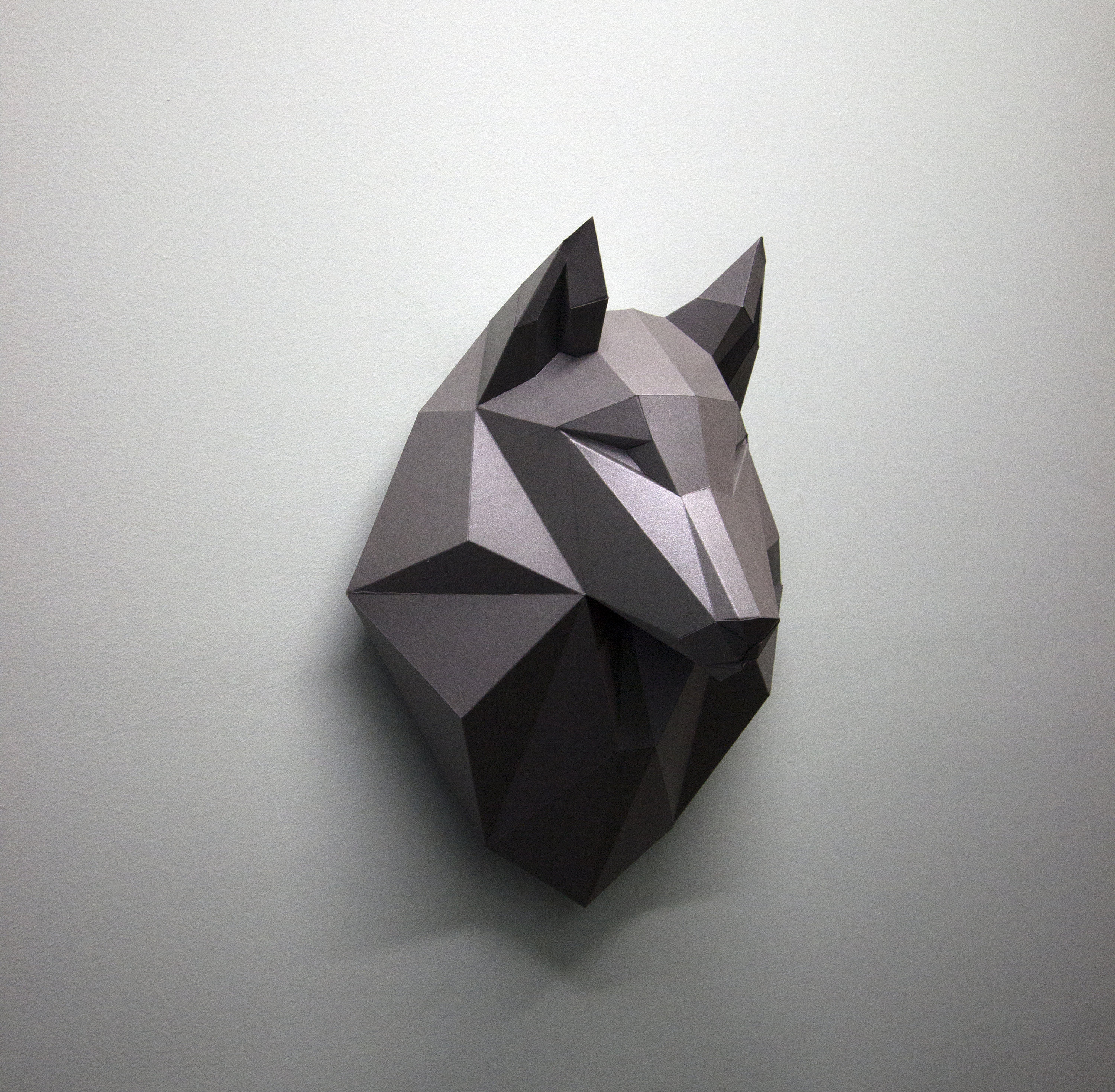Papercraft Pepakura Wolf 3 Color Bonus 1color Wolf 3D Low Etsy