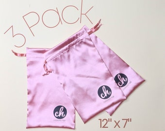 Satin Lace Wig Storage Travel Bags