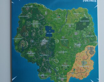 wooden fortnite inspired wall art fortnite map unicorn llama season 5 or 6 map and more - fortnite s7 map