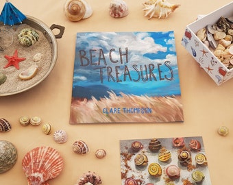 BEACH TREASURES PICTUREBOOK- resource for playing with beach loose parts transient art inspiration outdoor play book