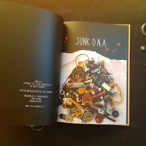JUNK DNA hardback A4 wordless picture book loose parts play scrap metal tinkering steampunk gift child robots image 5
