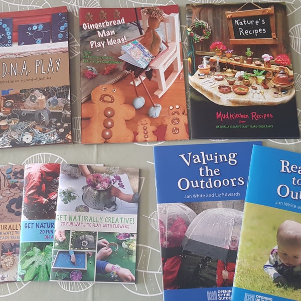 Naturally Creative IDEAS BOOK BUNDLE extra value pack of books for outdoor play early years teachers training picturebooks outdoors children