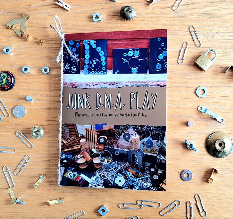 JUNK DNA PLAY ideas book inspired by our wordless picturebook Junk Dna A5 booklet with 36 pages of play ideas teaching resources kids gifts 