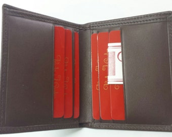 CARTERA de cuero HOMBRE // Cartera hombre // Cartera de piel marrón // Billetera piel // Tarjetero hombre // Billetera hombre