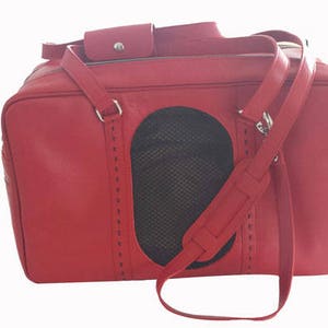 Transport bag for dogs // Cats // Leather bag // Dog and cat carrier // For small dogs and cats