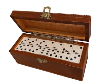 Jeu de dominos classique avec 28 tuiles de qualité - Style vintage !