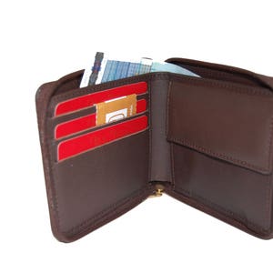 Cartera Hombre. Billetero de cuero. Alta calidad.
