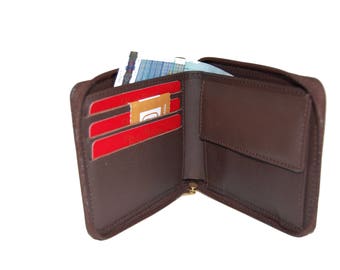Cartera Hombre. Billetero de cuero. Alta calidad.