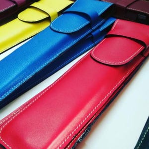 Custodia per ventaglio in pelle - Eleganza e protezione perfetta per regali speciali e occasioni uniche. Per ventagli da 27 cm.
