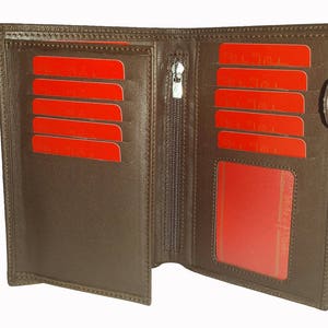 Billetera de cuero, disponible en 2 colores! Regalo de aniversario para él, cartera de alta calidad, regalo para papá, cartera de lujo.