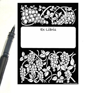 Druckbare Exlibris, Geschenk für Sie, Buchliebhaber Geschenk, Buchclub Geschenk, Bücherwurm Geschenk, Florales Namensetikett, Buchzubehör, Lesergeschenk