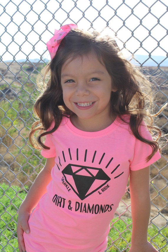Girl's Neon Check Diamond Tee