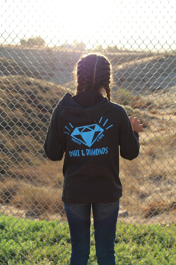 Black/Blue Checkered Diamond Hoodie
