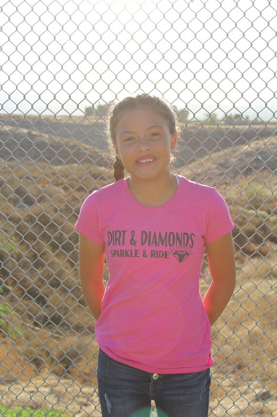 Girl's Dark Checkered Diamond Tee