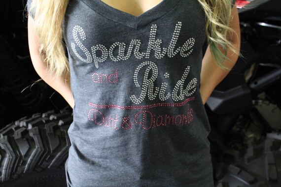 Bling Sparkle & Ride Vneck