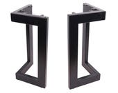 2x 18 39 39 High Quality Bench Legs,Dinning L-shaped Steel table legs, Coffee Table Legs,Computer Desk Legs,Industrial kitchen table legs,Black