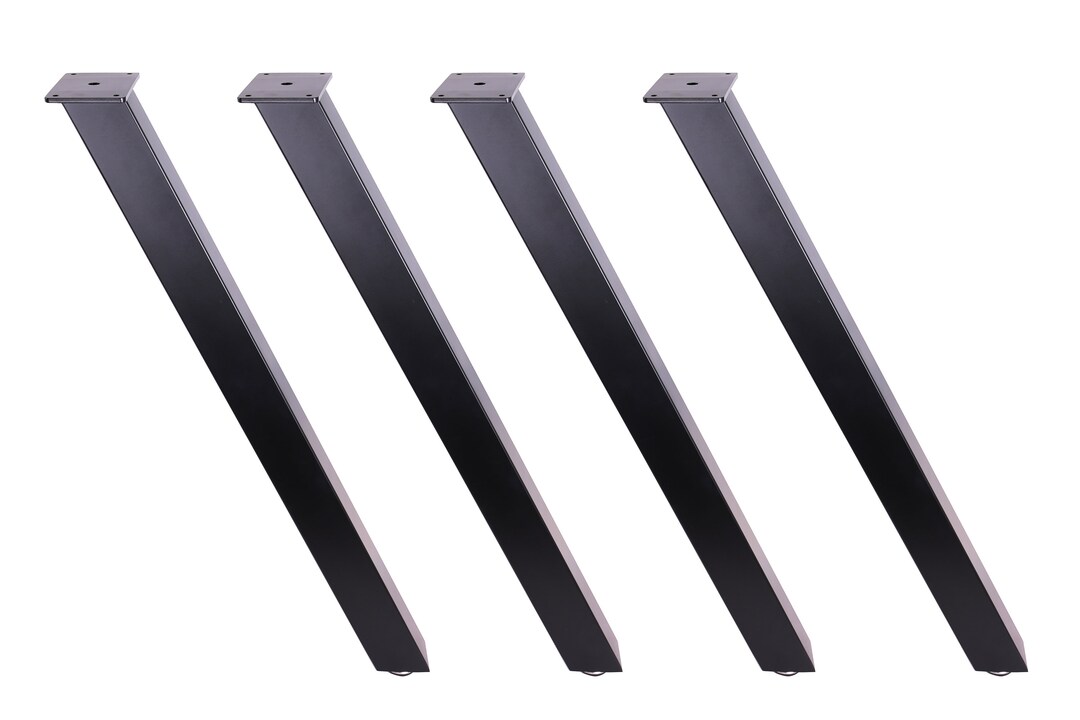 4 X 28 Angled Steel Dining Table Legs, Steel Coffee Table Legs, Office