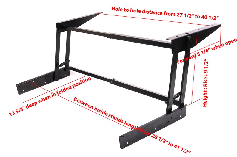 Adjustable Lift Up Top Large Coffee Table Hardware Fitting Furniture Mechanism Hinge Spring With Mounting Screws 29/'/'-44/'/'