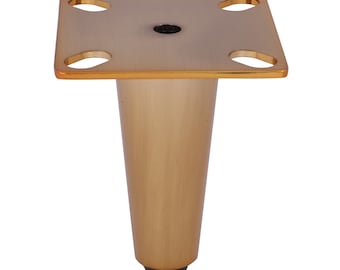Electroplated Gold Steel Sofa Leg: 4'' Mid Century Modern Cabinet Foot