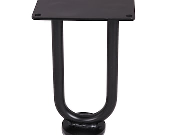 4'' 6'' 8''  Black DIY Industrial Strength Mid Century Modern Table Leg,Solid Steel U Shaped Coffee Table Leg,Cabinet Leg