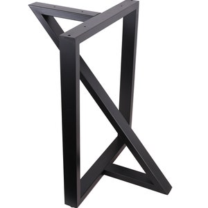 1 x High Quality 28&quot; Dining Table Leg, Z-shaped Steel table leg, Office Table Legs,Computer Desk Leg,Industrial kitchen table leg,Black