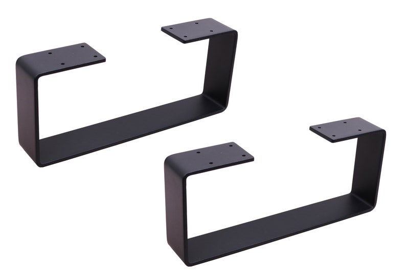 3 x6Coffee Table Legs,U shaped Heavy Duty Solid Steel table legs,Cabinet Legs,Sofa Legs,Black image 2