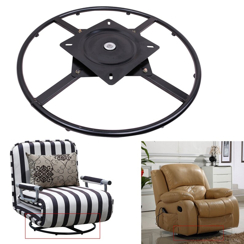 360 Degrees Rotate Swivel Round Chair Recliner Base Bracket Etsy