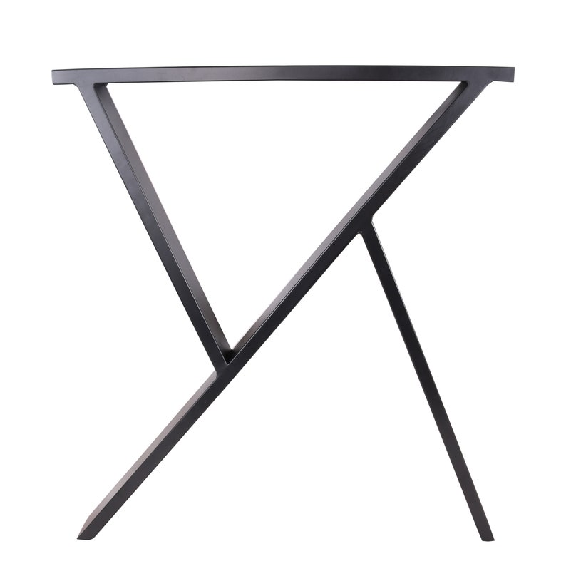 2 X High Quality 28 Dining Table Legs Rshaped Steel Etsy