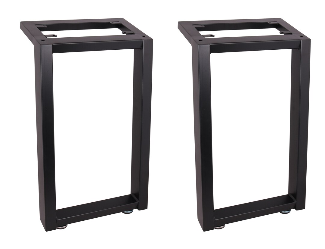 2 X 18dining Table Bench Legs,black Steel Coffee Table Legs,office