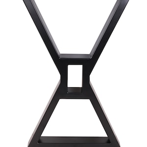 1x18&quot;Dining Bench Leg, Hollow X-shaped Steel table leg, Coffee Table Leg,Computer Desk Leg,Industrial kitchen table leg,Black