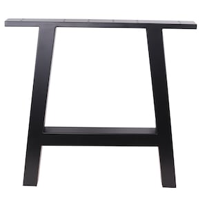 A-Frame Steel Table Leg: 28&quot; Black Vintage Industrial Desk Leg