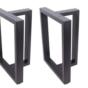 2x 18&#39;&#39; High Quality Bench Legs,Dinning T-shaped Steel table legs, Coffee Table Legs,Computer Desk Legs,Industrial kitchen table legs,Black