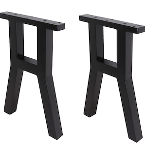 2x 18&#39;&#39; High Quality Bench Legs,Steel Dinning table Bench legs, Coffee Table Legs,Computer Desk Legs,Industrial kitchen table legs,Black