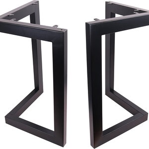 High Quality 28 Dining Table Legs, L-shaped Steel table legs, Office Table Legs,Computer Desk Legs,Industrial kitchen table legs,Black image 2