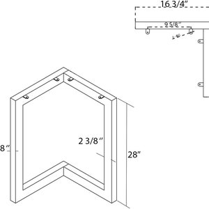 High Quality 28 Dining Table Legs, L-shaped Steel table legs, Office Table Legs,Computer Desk Legs,Industrial kitchen table legs,Black image 3