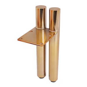 4&#39;&#39; 6&#39;&#39; 8&#39;&#39; Golden Metal Furniture Leg, Modern Straight Style Coffee Table Sofa Leg,Kitchen Table Leg, Bathroom Cabinet Leg, DIY Cabinet Leg