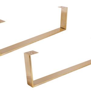 2 x 8&quot;Coffee Table Legs,U shaped table legs,Cabinet Legs,Sofa Legs,Coffee Table Legs,Electroplated Gold