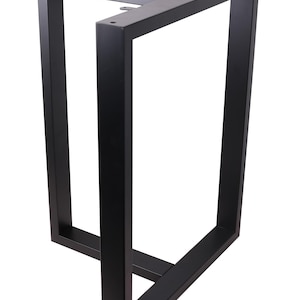 Black Steel T-Shape Dining Table Leg: 34&quot; Industrial Desk Leg
