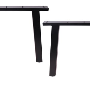 2x18&quot; High Quality Dining Bench Legs, Vintage Steel table legs, Coffee Table Legs,Computer Desk Legs,Industrial kitchen table legs,Black